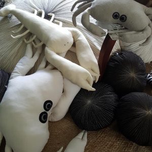 coussins crabes et oursins