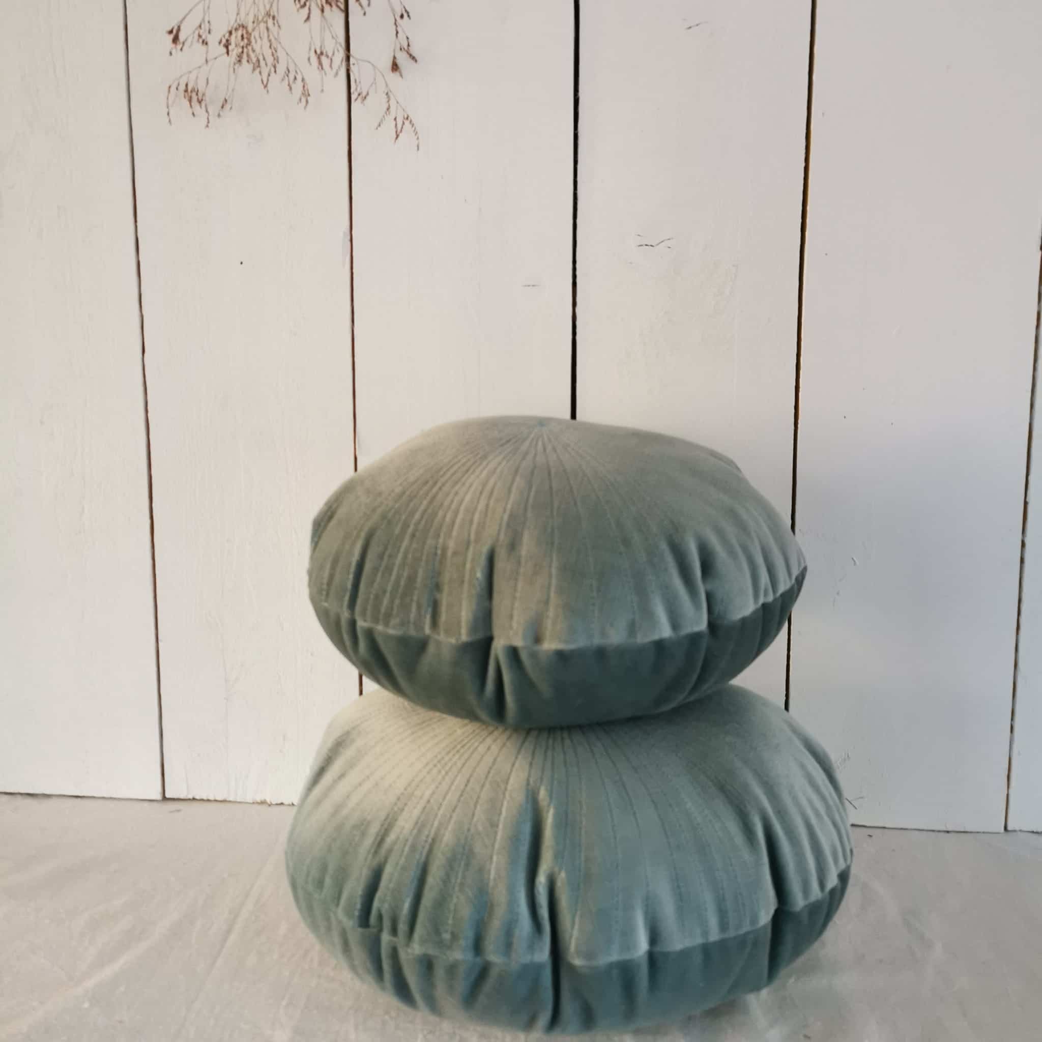 les oursins velours vert d'eau