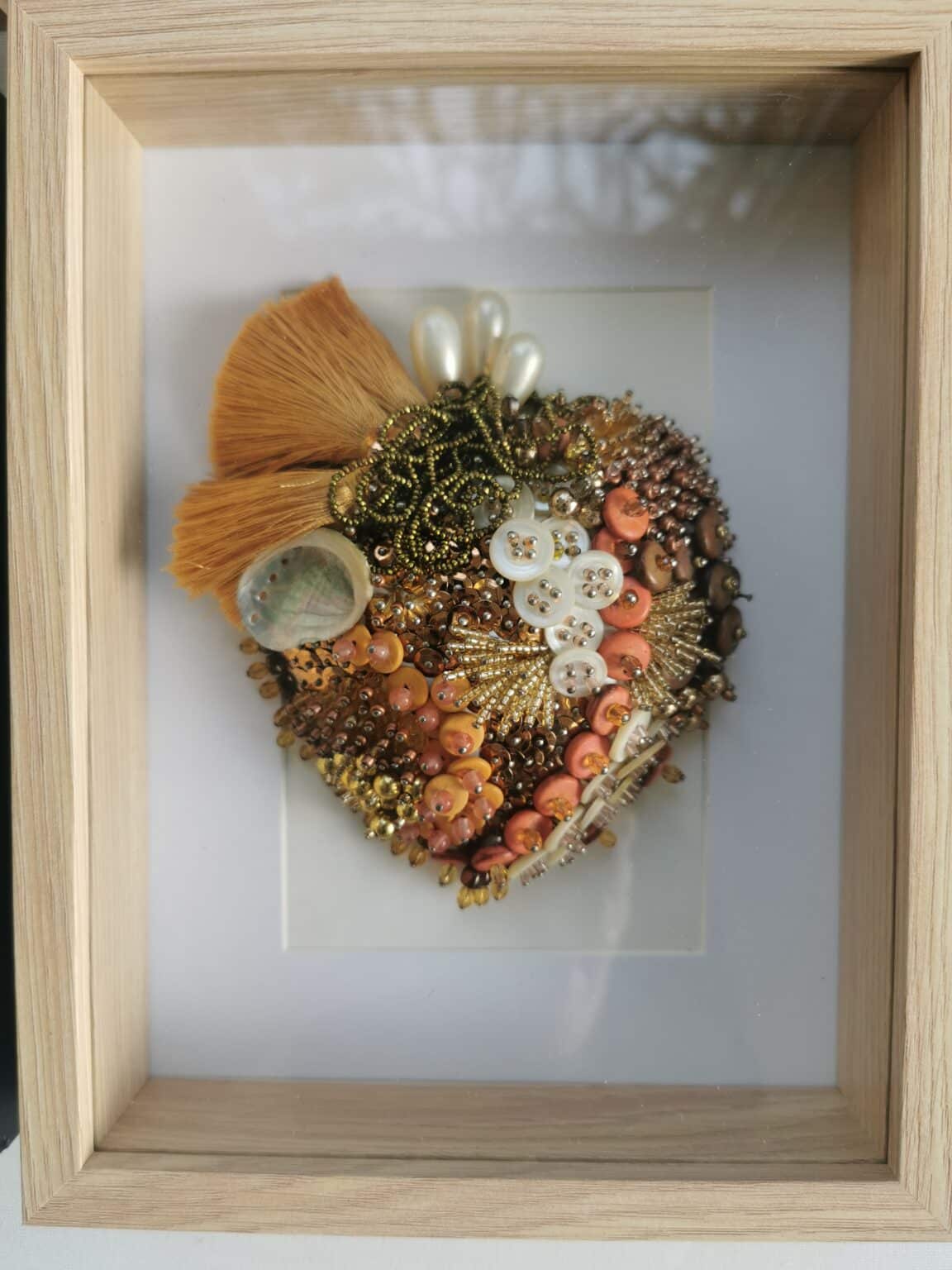 ex-voto coeur bronze