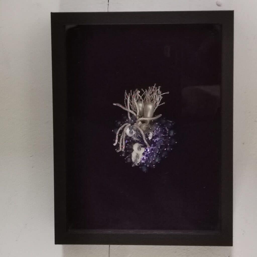 coeur ex-voto bleu profond