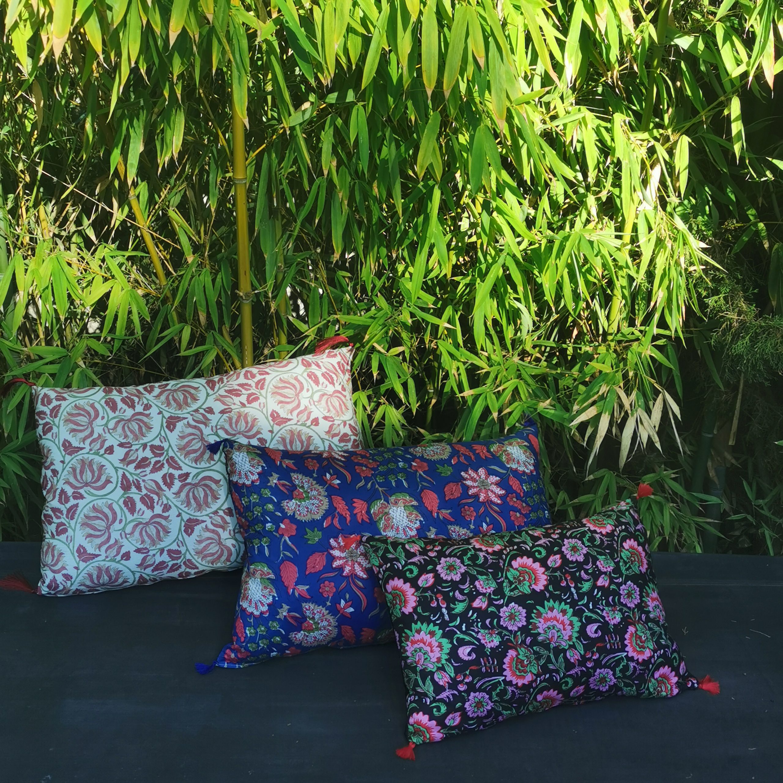 les coussins fleuris