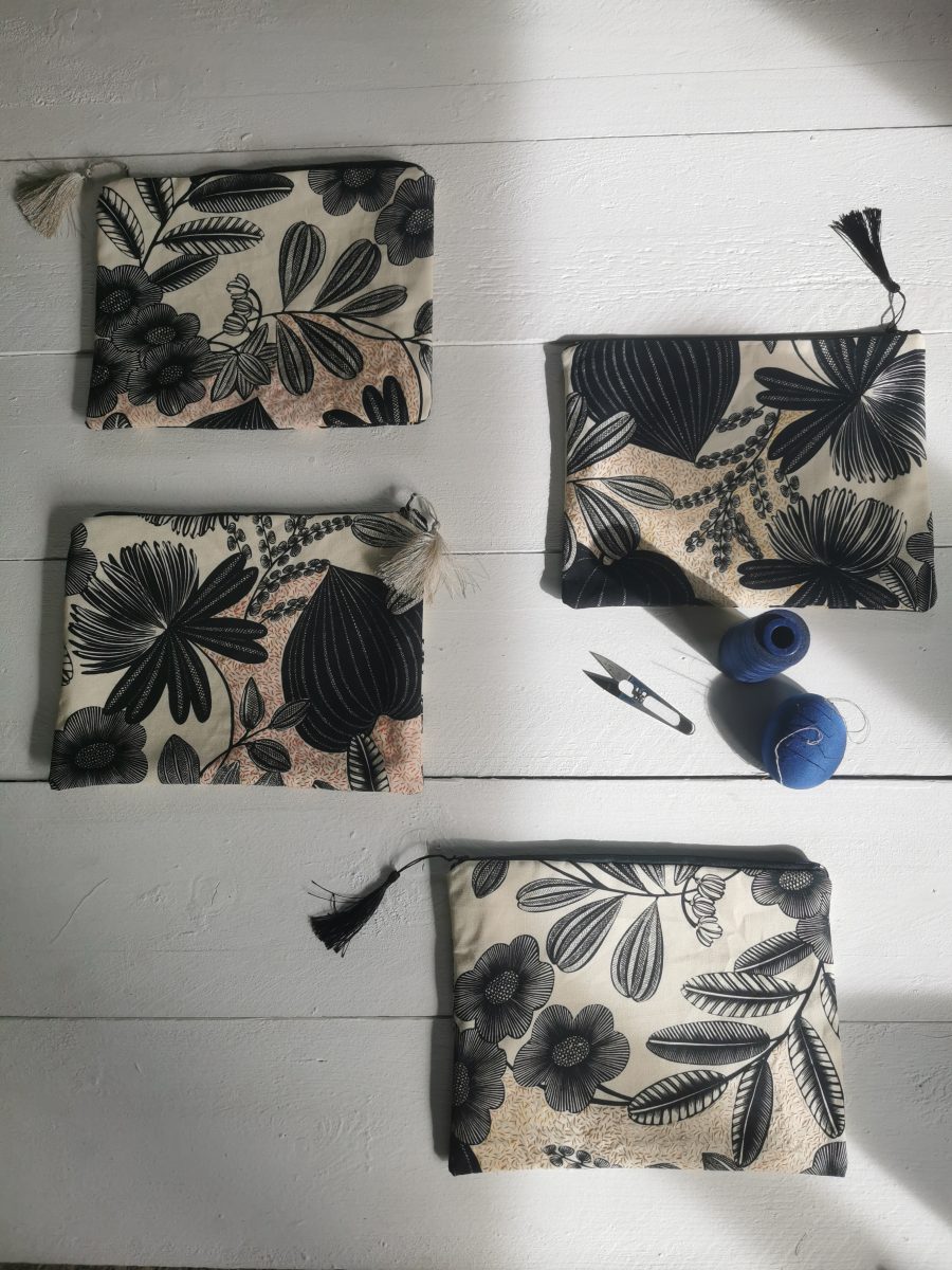 les pochettes noires et blanches